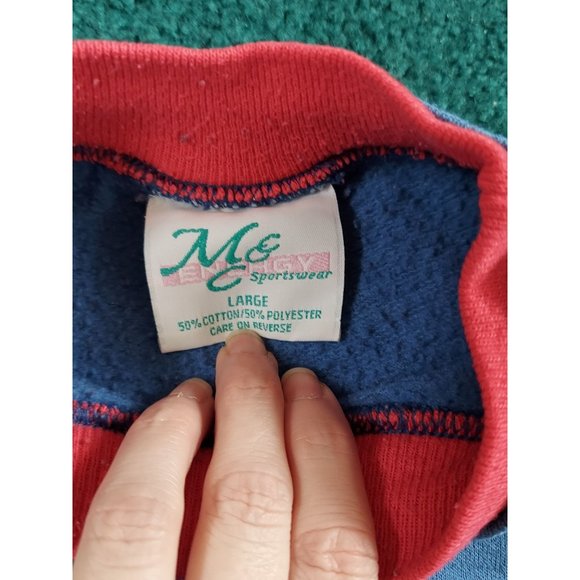 Vintage Christmas MC Energy Sportswear Sweater Snowman Snow Happens Size L - Picture 3 of 7